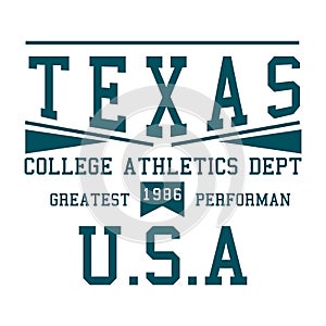 Design texas college athletics