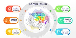 Design thinking infographic chart design template