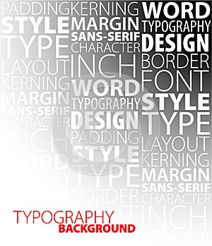 Design and typography background