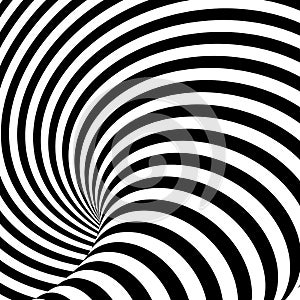 Design uncolored whirlpool illusion background photo