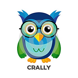 Design Unique Wally the Wise Owl Character photo