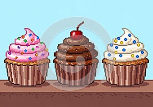 Design utilizes a retro, pixelated style for a nostalgic, video