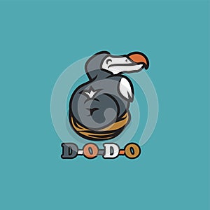 Design vector bird dodo illustration symbol icon logo