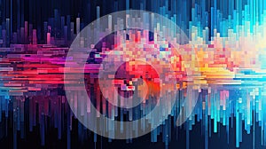 design vibrant pixel chaos