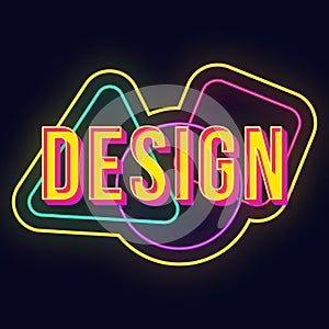 Design vintage 3d vector lettering