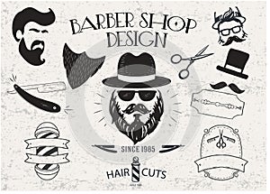 Design of Vintage Barber Shop