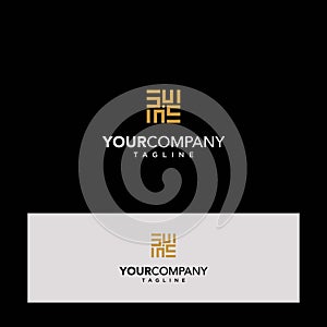 The design of the W S initials logo is modern and elegant 1