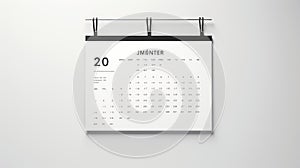 design wall calendar mockup