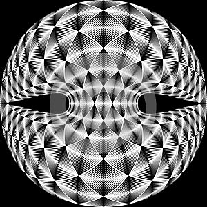 Design warped diamond trellised backdrop