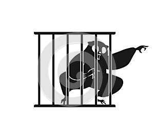 Design of wild animal in jail