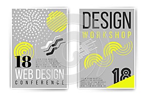 Design workshop, design conference placard