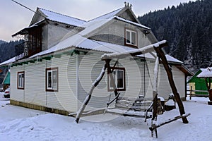 Design in the yard of a private house