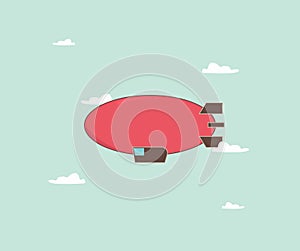 A design about Zeppelin that airs