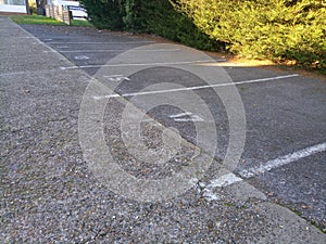Designated parking spaces