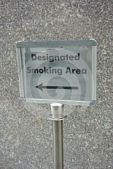 Designated Smoking Area