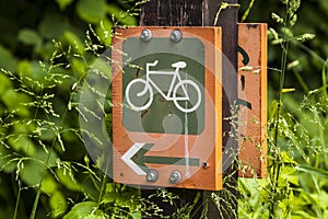 Designation of the road for bicycles.