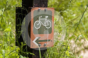 Designation of the road for bicycles.