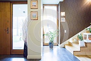 Designed anteroom in single-family home photo