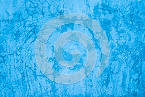 Designed blue grunge plastered wall texture, background