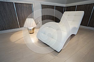 Designed furniture inside modern house