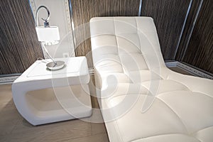 Designed furniture in modern interior photo