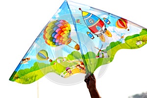 Designed kites of unique patterns and colours