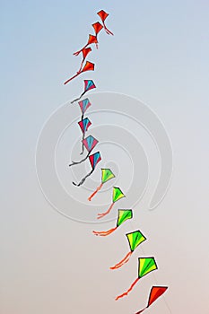 Designed kites of unique patterns and colours