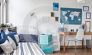 Designed room for male teenager