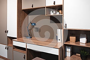 Designed study room  interior in House