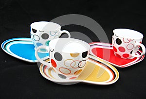 Designer Cups and Saucers photo