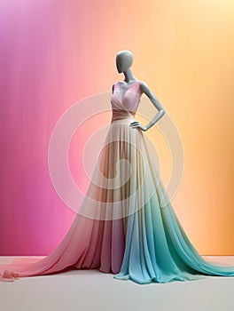 Designer gown on a mannequin