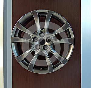Designer grey painted alloy wheel rim 