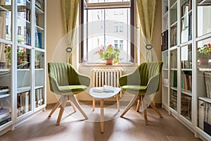 Designer interior in home library