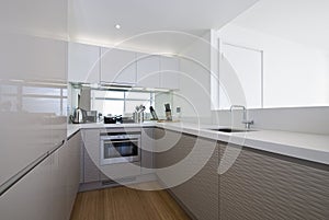 Designer kitchen in white