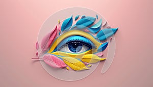 designer logo for beauty industry eyebrows eyelashes.