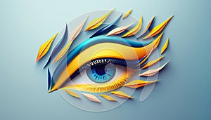 designer logo for beauty industry eyebrows eyelashes.