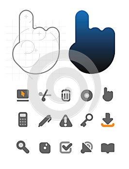 Designer's icons for interface