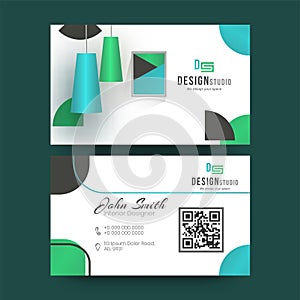 Designer Studio business card or visiting card design.