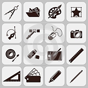 Designer Tools Black Icons