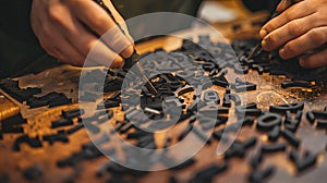 Designer using AI to automate the creation of custom.