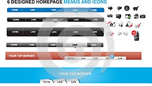 Designers toolkit- homepage menus