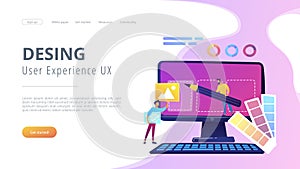 Web design development concept vector illustration