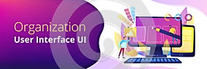 Web design development header or footer banner