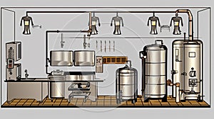 Designing a home brewery with an area requires careful planning to make the most of the space while ensuring safety, functionality