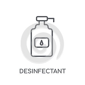 Desinfectant linear icon. Modern outline Desinfectant logo conce