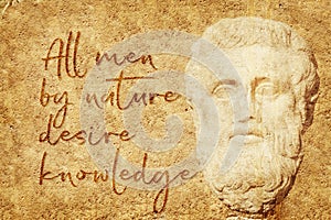 Desire knowledge Aristotle