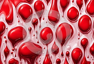 DESIRE RED color drop paint abstract background