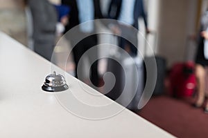 Desk With Bell Modern Luxury Hotel Reception Counter