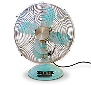 Desk Fan Turquoise