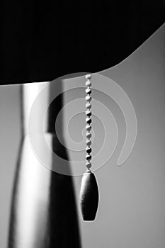 Desk lamp with chain switch photo